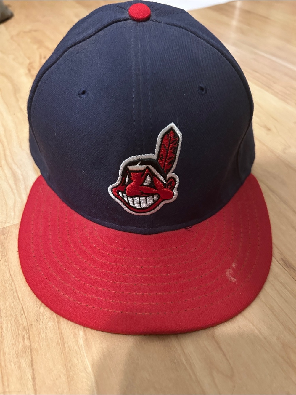 New Era Cleveland Indians 7 3/8 Fitted Cap